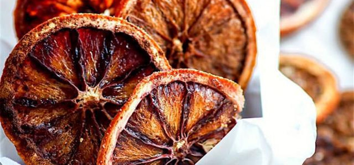 Lightly Sweetened Spiced Oven-Dried Orange Slices - SideChef